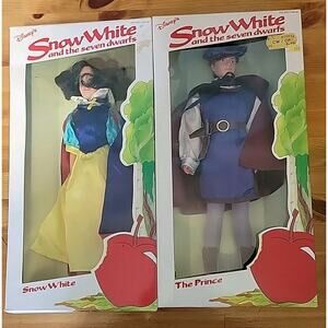 Vintage Bikin Disney's Snow White The Prince 11.5" Doll Fully Jointed NIB Lot 2